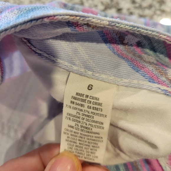 American Eagle Shorts Striped Tribal Western SZ 6 - Picture 6 of 6